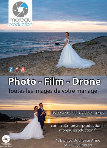 Moreau Production photo, film, drone, images de votre mariage